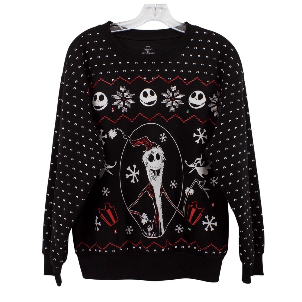 Disney Sweatshirt Womens S Nightmare Before Christmas Jack Skellington MNSSHP